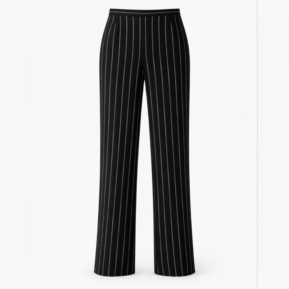 Armani Collezioni Pants - Armani Collezioni Pinstripe Wide Leg Pant, Size Small, COA Included